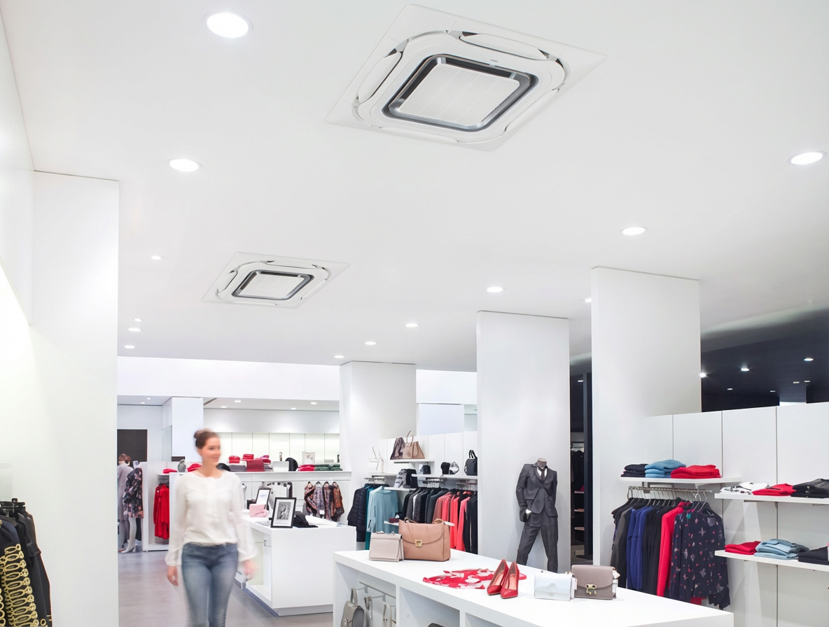 Windcatcher cassette installed in retail space