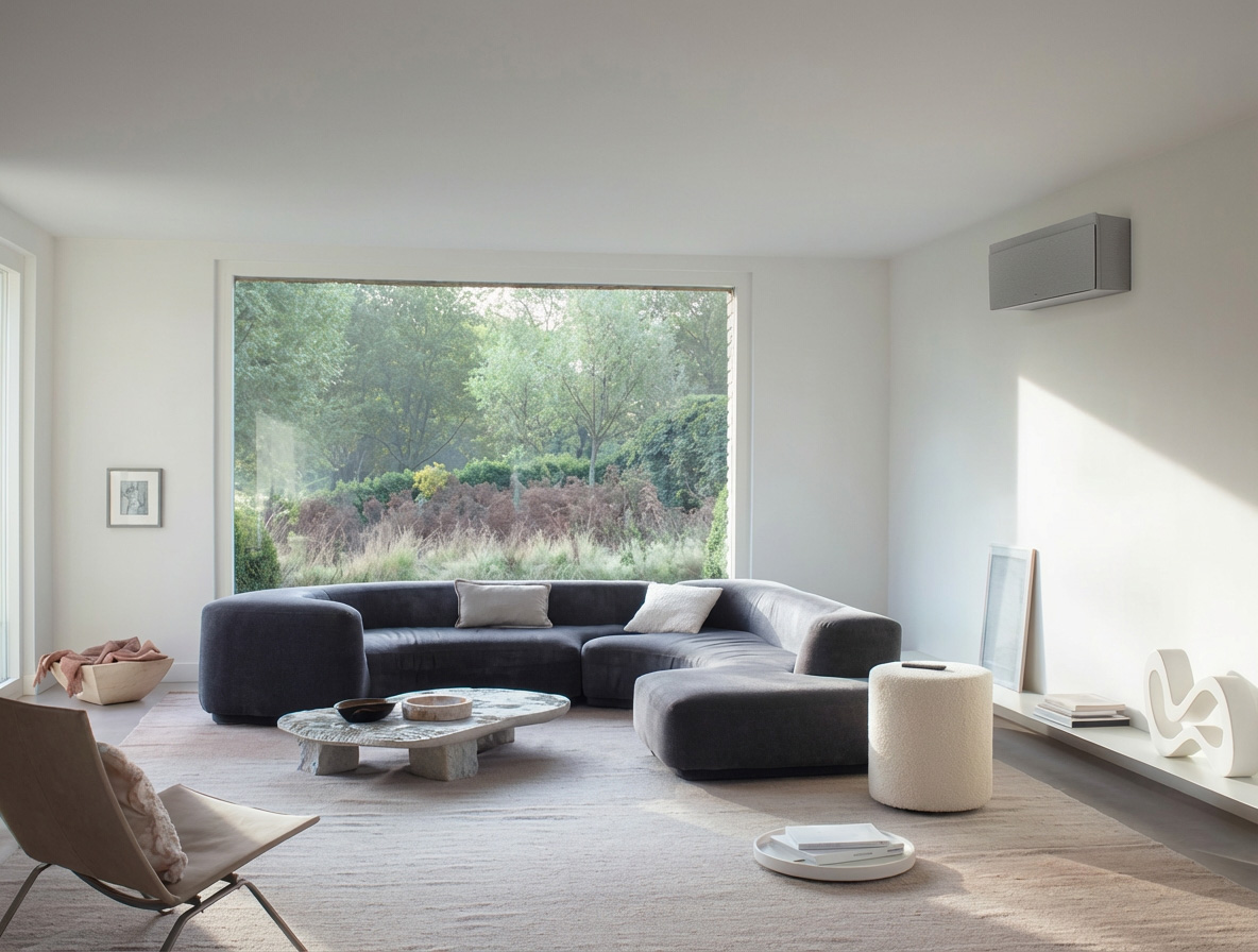 Windcatcher multi split outdoor and indoor connection concept