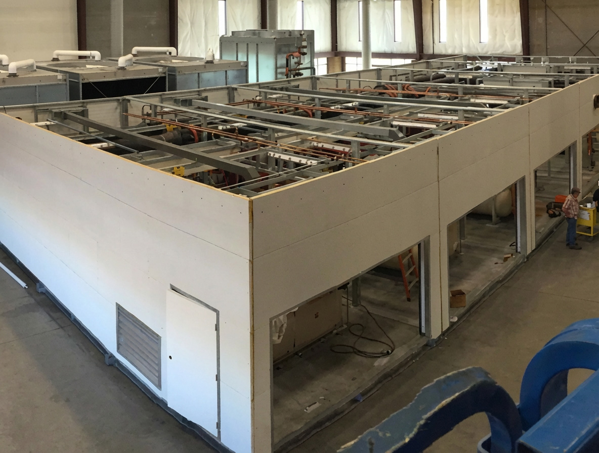 Fabrication and factory testing of modular plant